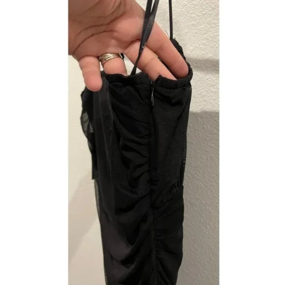 LULUS Square Neck Mesh Spaghetti Straps Mini Dress - Picture 6 of 7